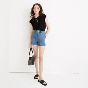 Madewell The Perfect Vintage Fatigue Jean Short: TENCEL™ Denim Edition